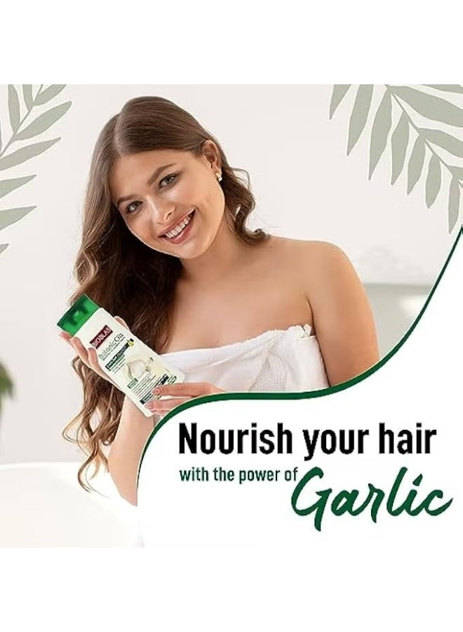 BIOBLAS Botanic Oils Garlic Anti Hair Loss Shampoo Strengthening & Nourishing Care 360ml - Image 2